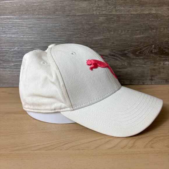 Puma Hat Cap Fitted One Size White Pink Performance Golf - Picture 6 of 9